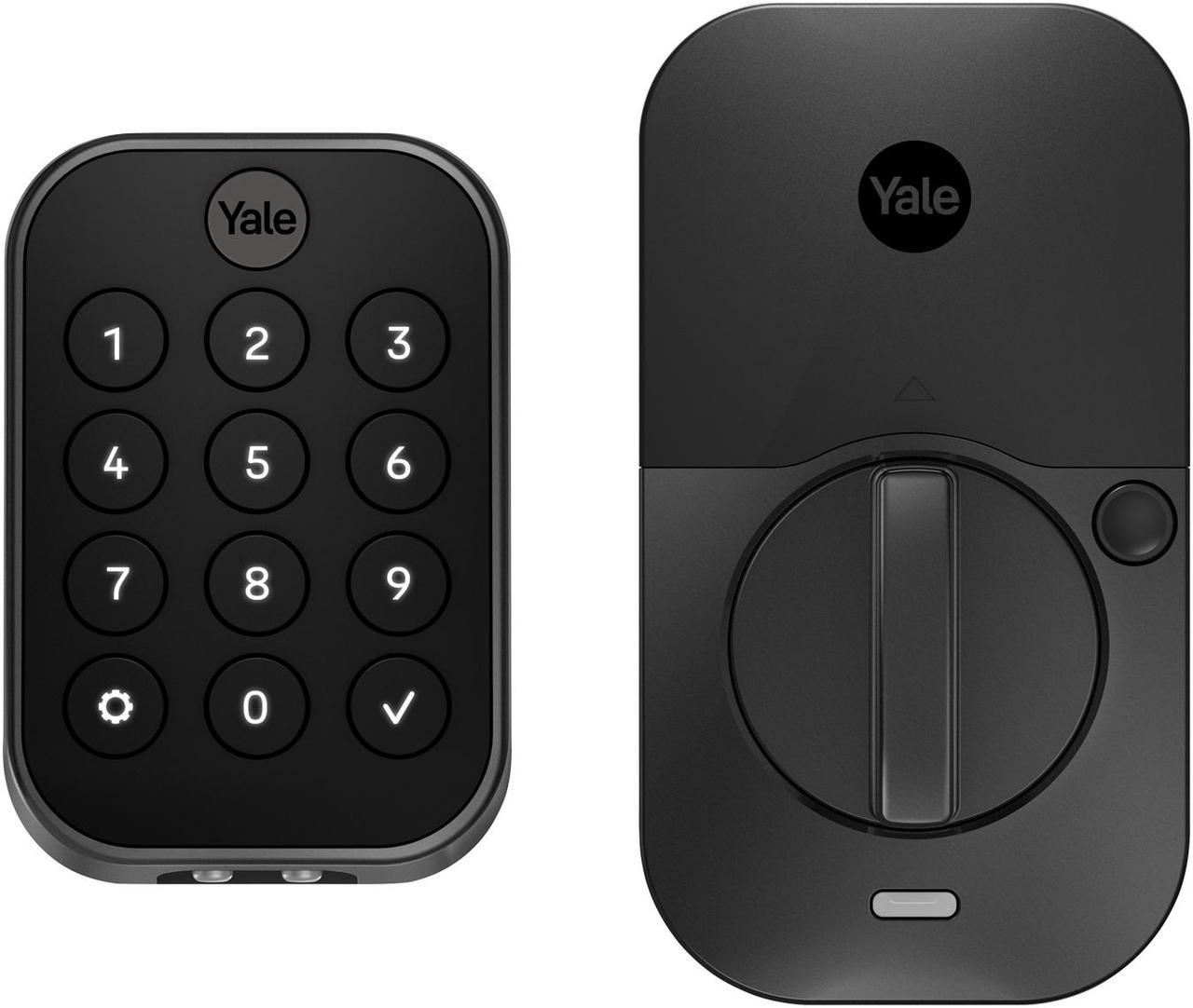 Yale Assure Lock 2 Key-Free Keypad with Bluetooth in Black Suede