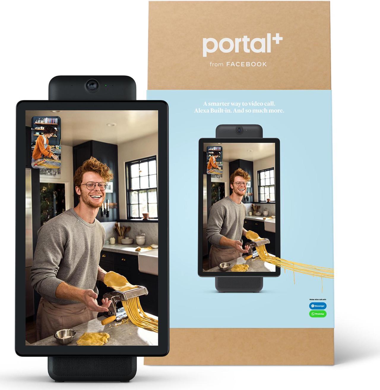 Alt view image 2 of 6 - Facebook Portal Plus Smart Video Calling 15.6" Touch Display with Alexa Black