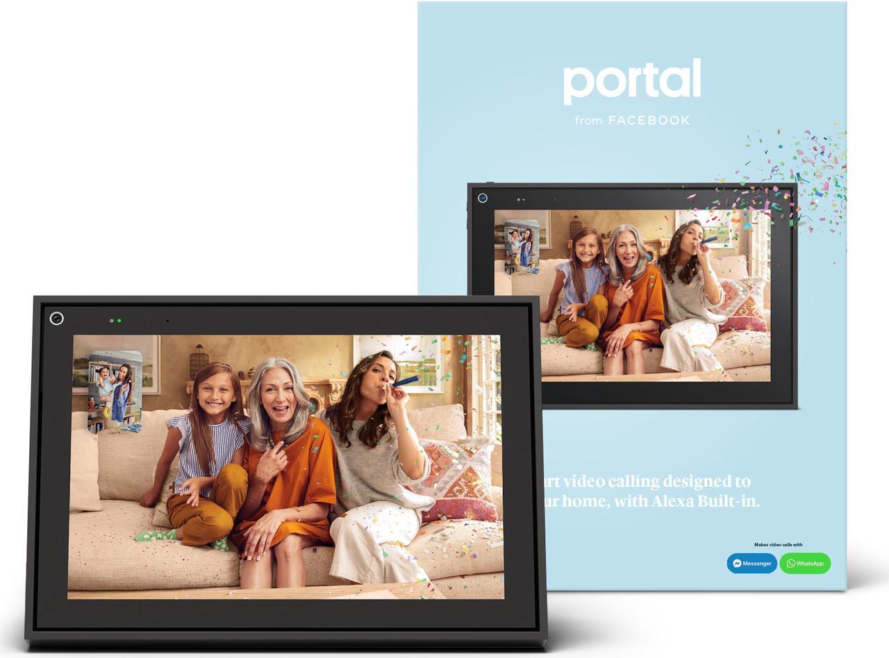 Alt view image 3 of 7 - Facebook Portal Smart Video Calling 10" Touch Screen Display with Alexa Black