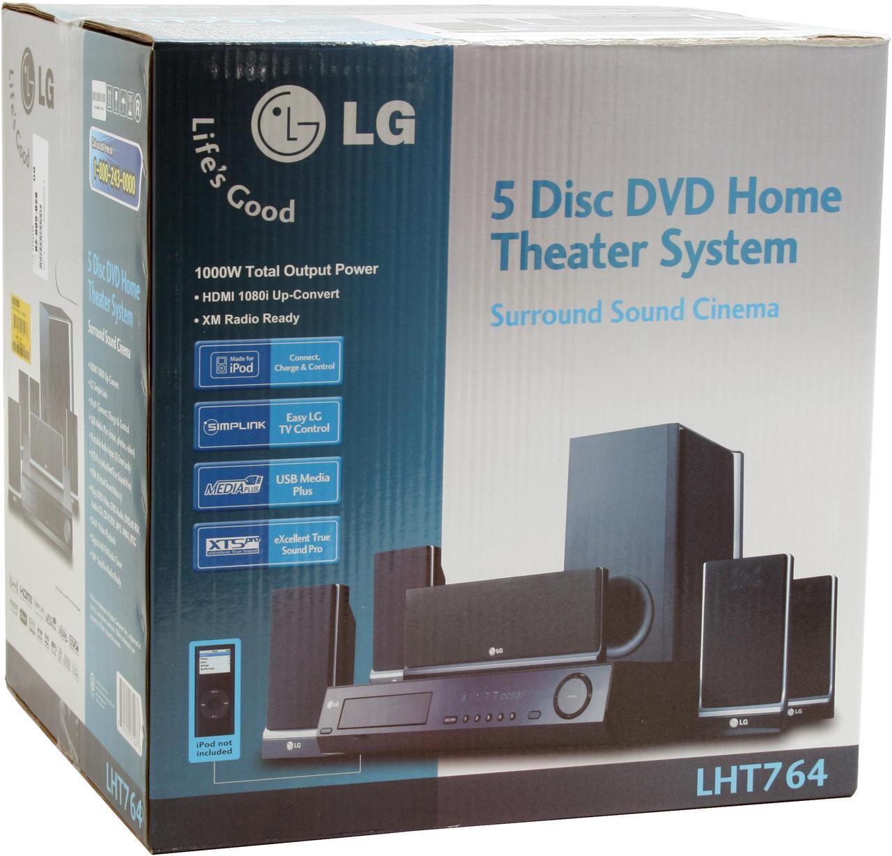 Alt view image 18 of 18 - LG LHT764 1000W 5 Disc Home Theater System