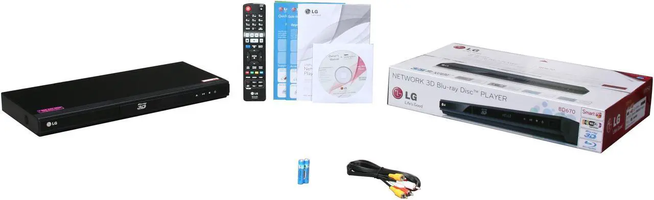 Alt view image 6 of 6 - LG 3D WiFi Built-in Blu-ray Player BD670