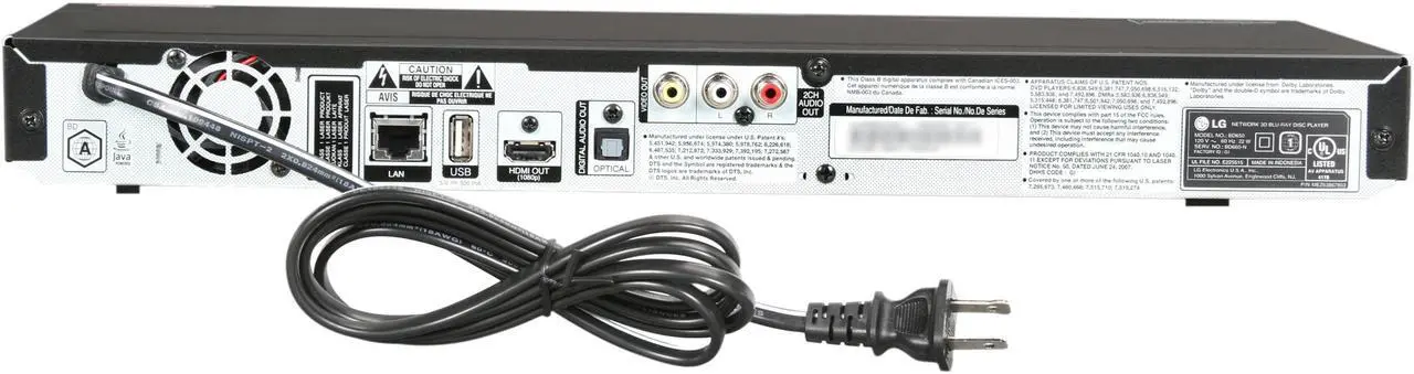 Alt view image 4 of 6 - LG 3D WiFi Ready Blu-ray Player BD650