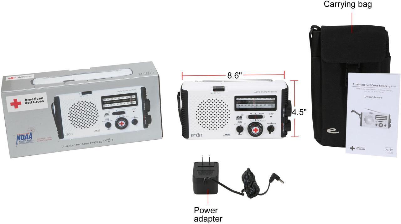 Alt view image 6 of 6 - eton FR405 American Red Cross FR405 Emergency Radio