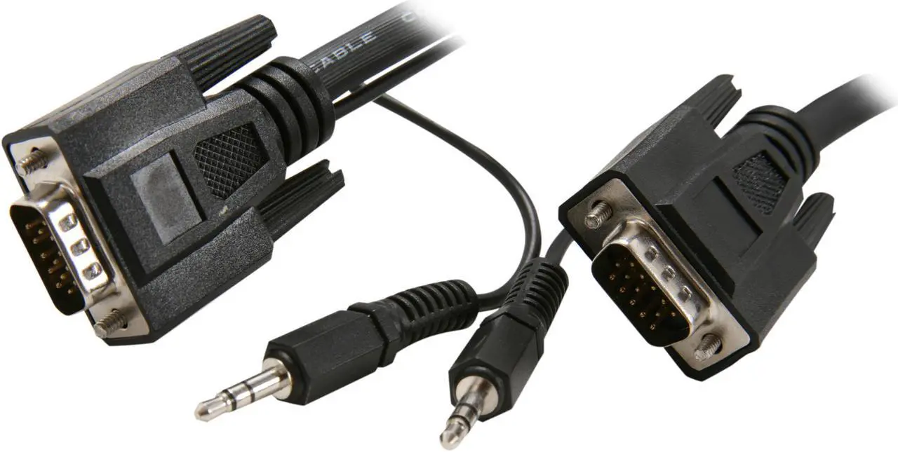 Main image of Rosewill RCW-H9022 - 10-Foot VGA / SVGA Male to Male Cable with 3.5mm Stereo Audio Connector