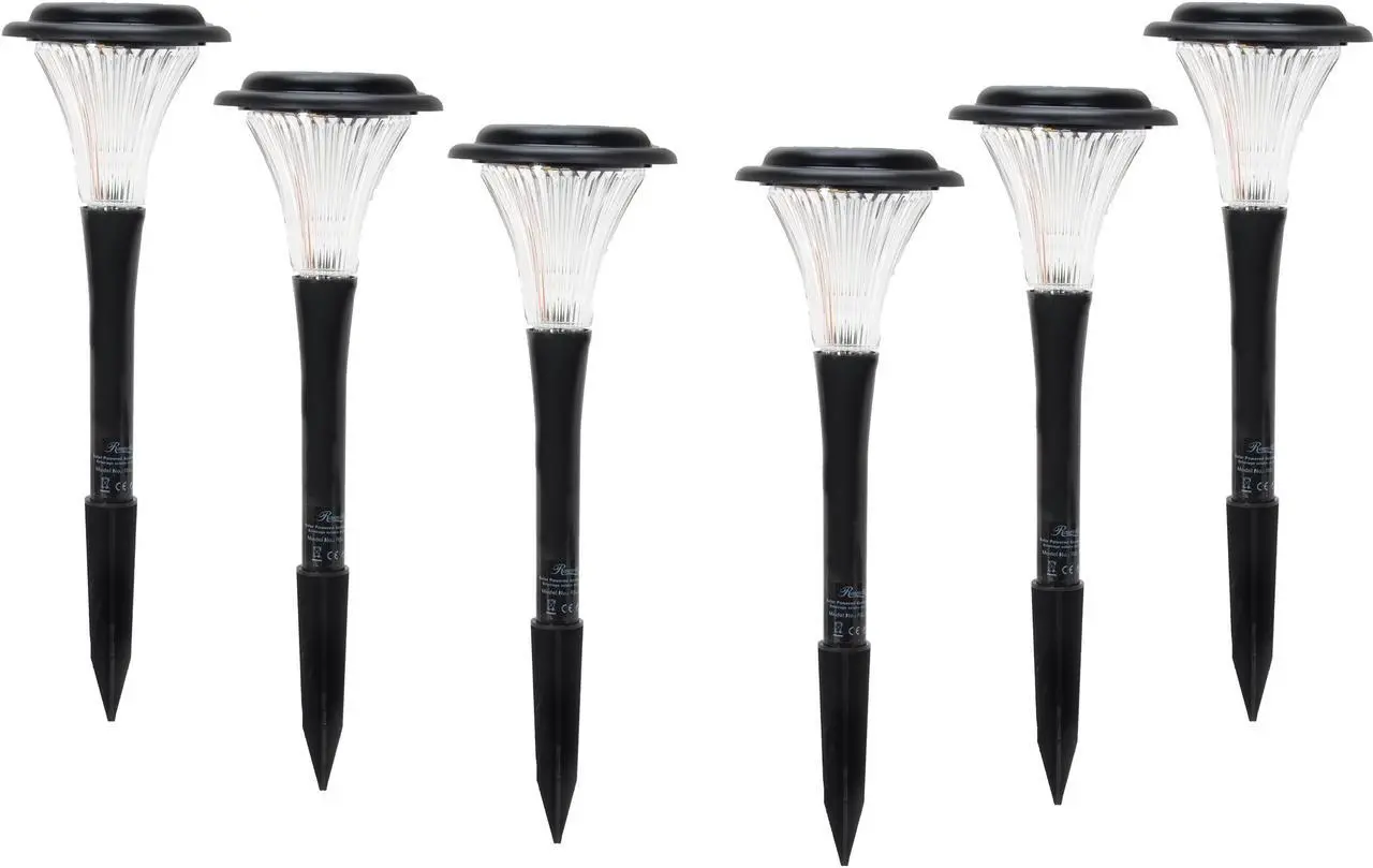 Main image of Rosewill Black Solar Garden Lights - 6 Lights Set