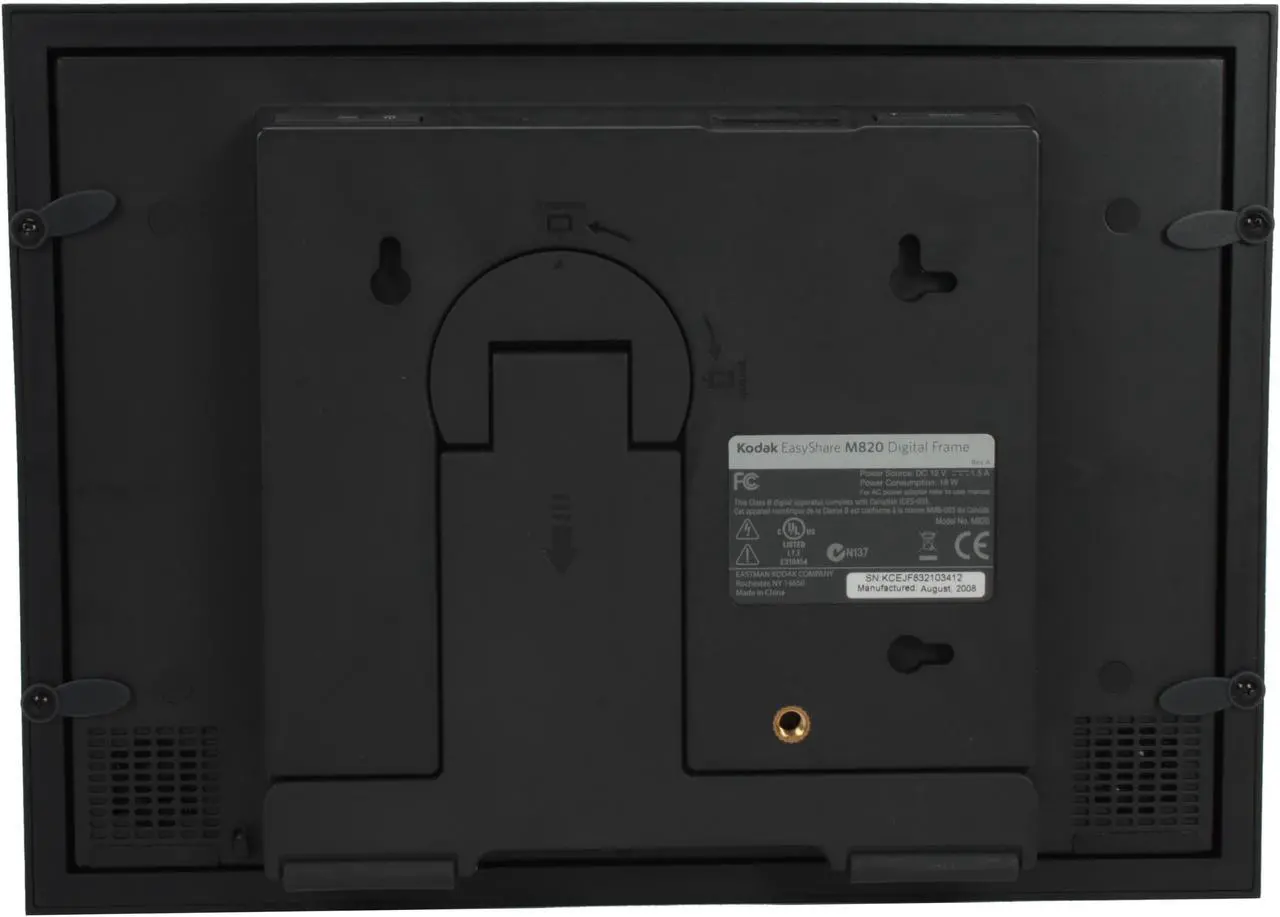 Alt view image 4 of 12 - Kodak EasyShare M820 8" 800 x 480 Digital Photo Frame w/Home Décor Kit
