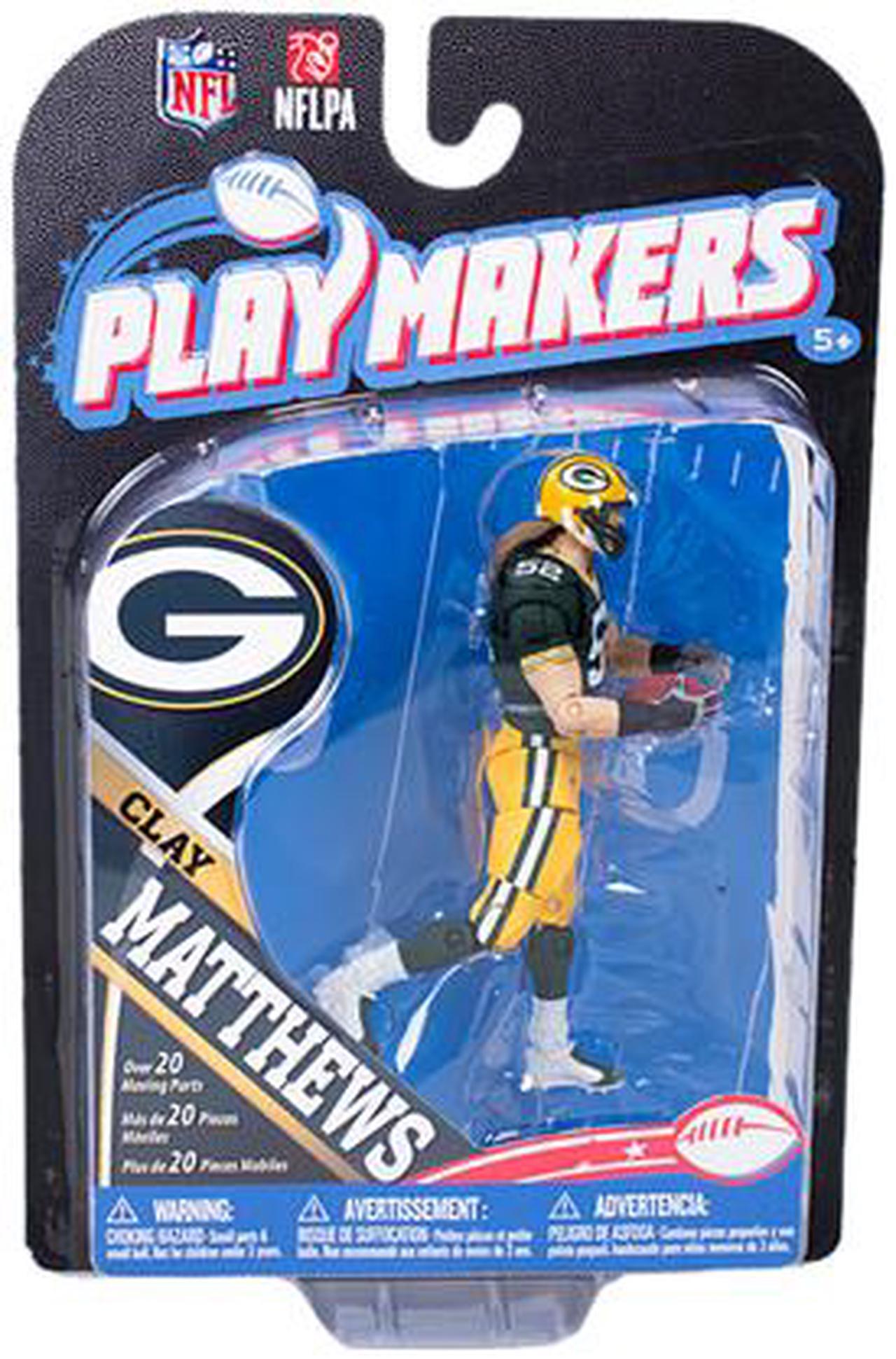 Alt view image 5 of 5 - McFarlane Toys NFL Playmakers Series 4 Clay Matthews Packers (4 Inch Figure)