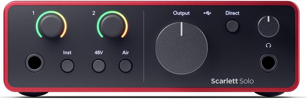 Main image of Focusrite Scarlett Solo 4th Gen, 2-in, 2-out USB audio interface