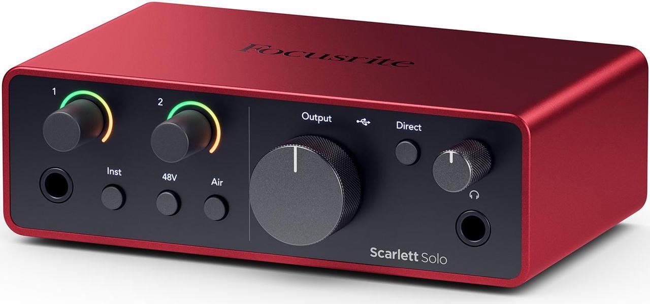Alt view image 4 of 4 - Focusrite Scarlett Solo 4th Gen, 2-in, 2-out USB audio interface
