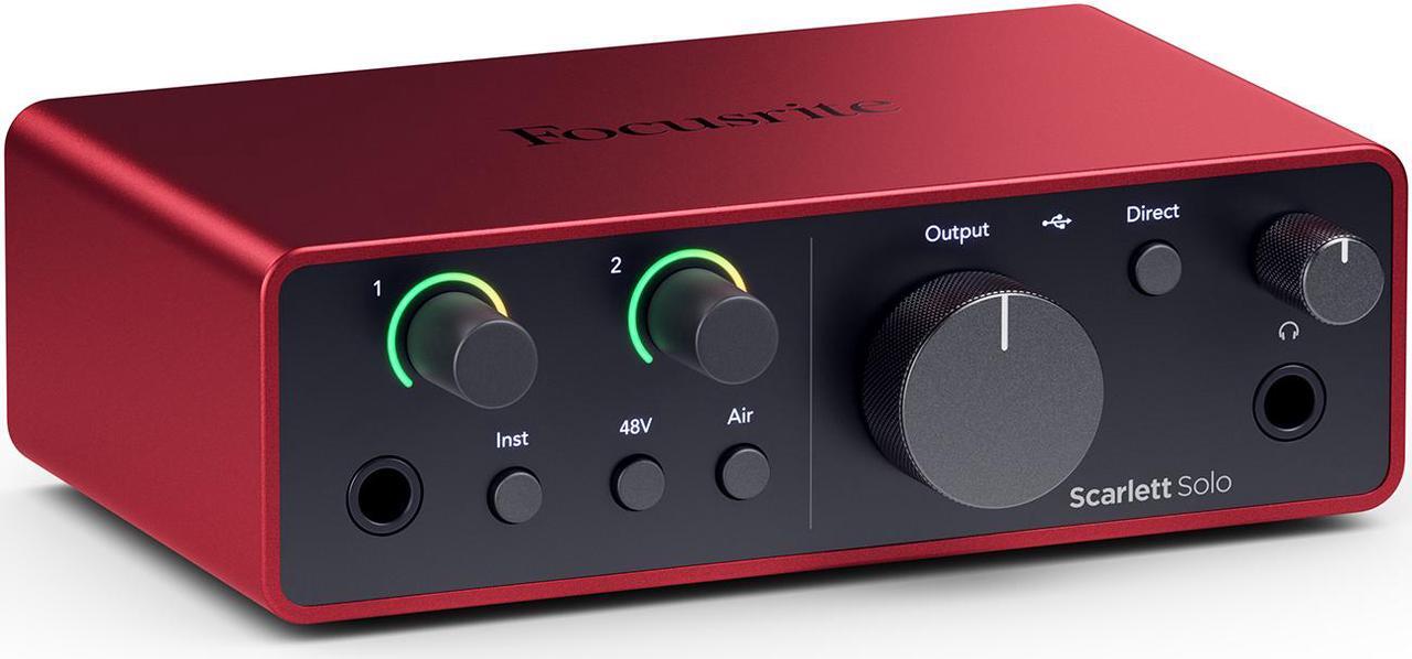 Alt view image 2 of 4 - Focusrite Scarlett Solo 4th Gen, 2-in, 2-out USB audio interface