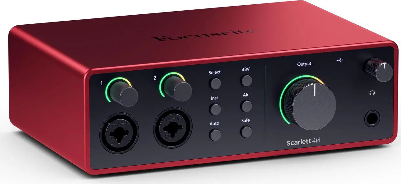 Alt view image 4 of 4 - Focusrite Scarlett 4i4 4th Gen, 4-in, 4-out USB audio interface