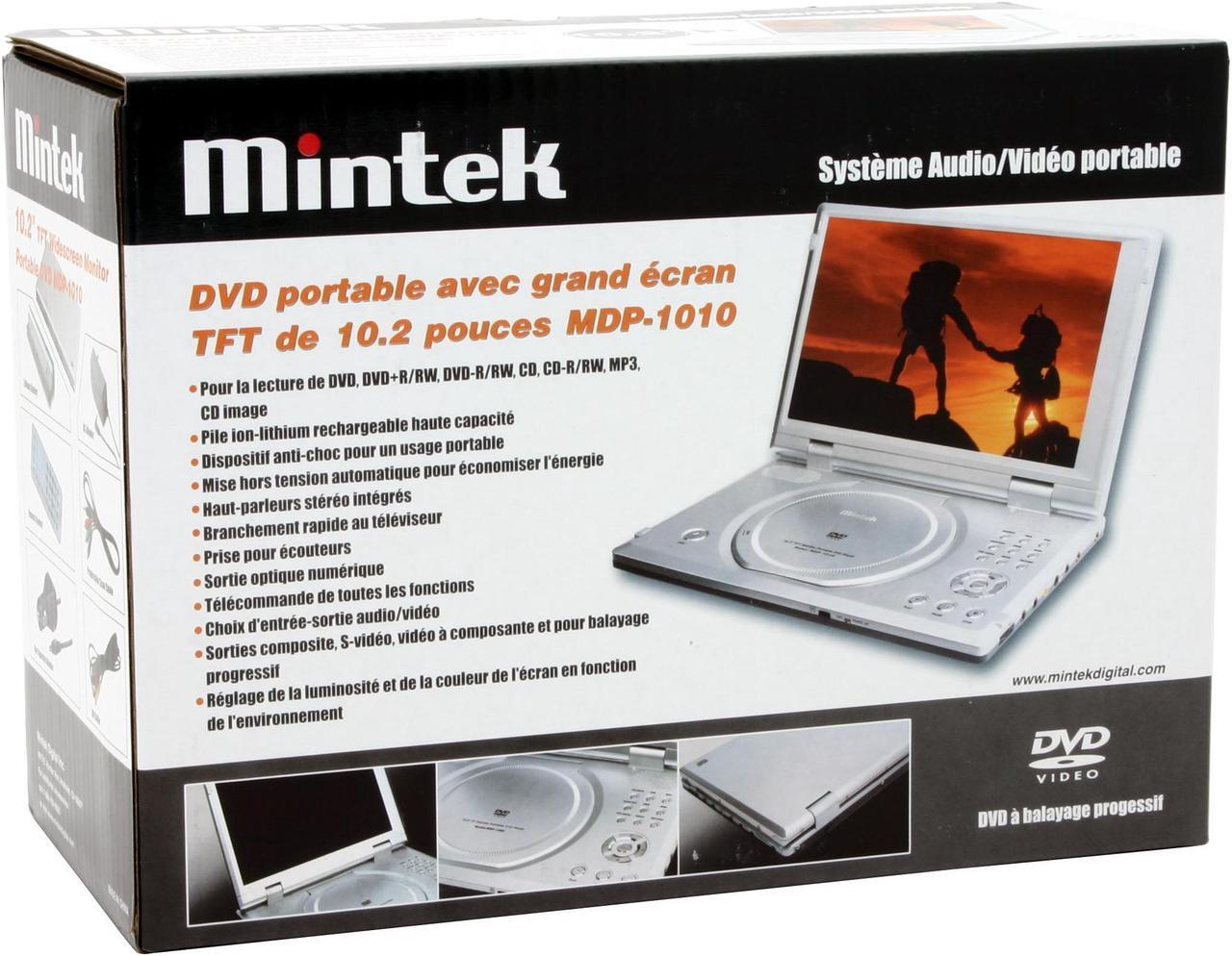Alt view image 9 of 9 - Mintek MDP-1010 Portable MPEG4 DVD Player W/ 10.2" 16:9 LCD