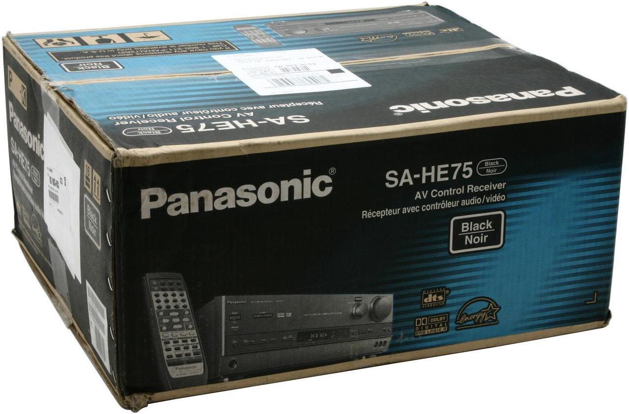 Alt view image 9 of 9 - Panasonic SA-HE75 5.1-Channel Black Home Theater Receiver