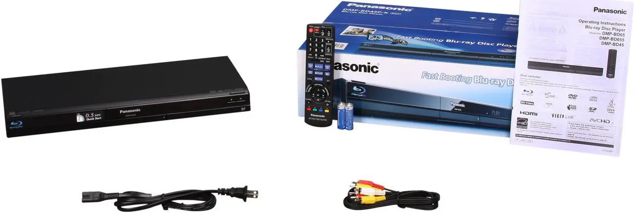 Alt view image 6 of 6 - Panasonic Blu-ray Player DMP-BD45