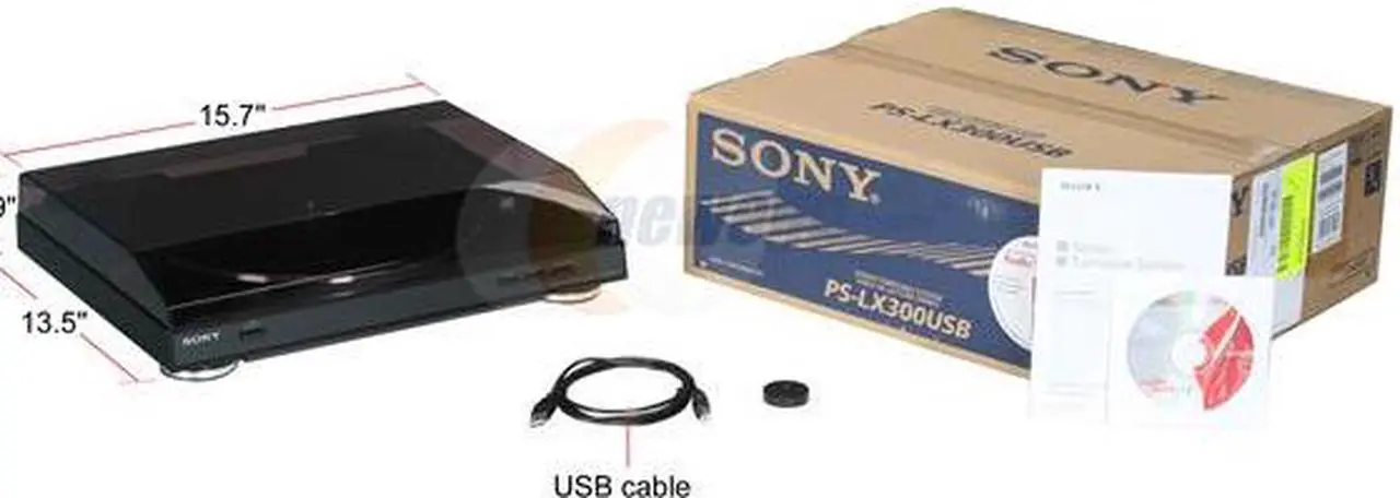 Alt view image 6 of 6 - SONY - USB Stereo Turntable (PS-LX300USB)