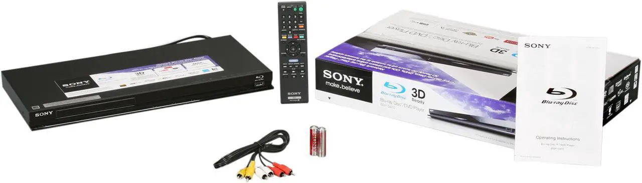Alt view image 5 of 5 - Sony 3D WiFi Ready Blu-ray Player BDP-S470
