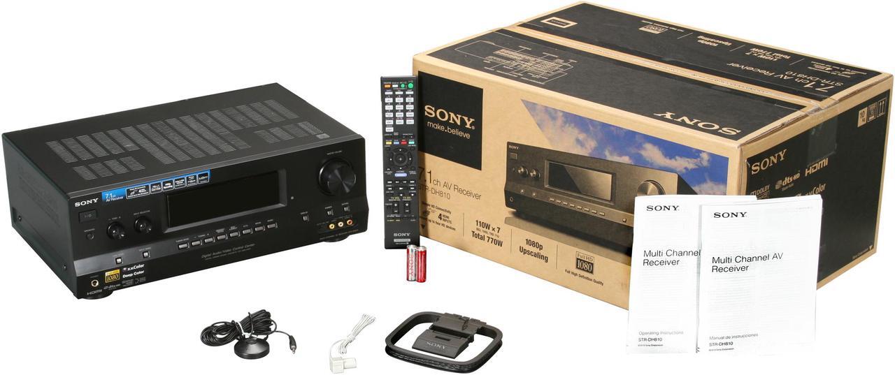 Alt view image 5 of 5 - SONY 7.1-Channel Home Theater A/V Receiver STR-DH810