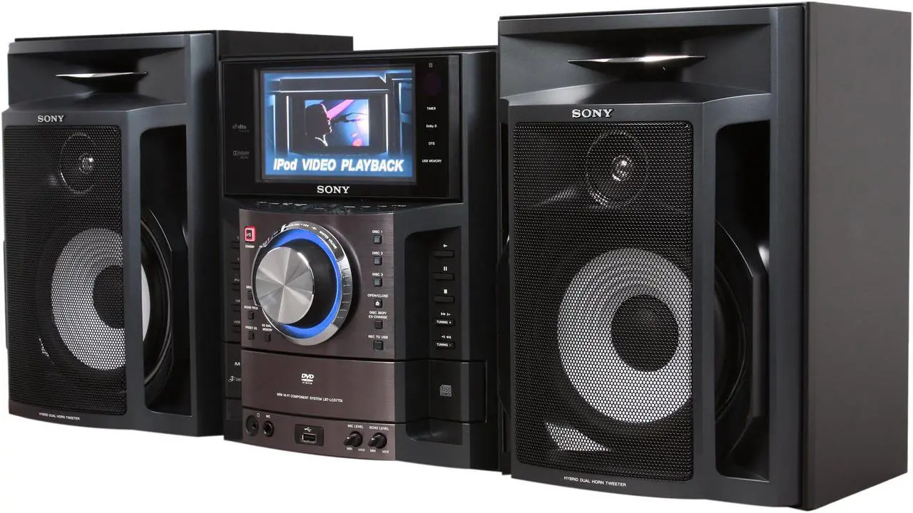 Main image of SONY DVD/CD/Radio/MP3 Muteki Mini Hi-Fi Component System LBT-LCD77Di