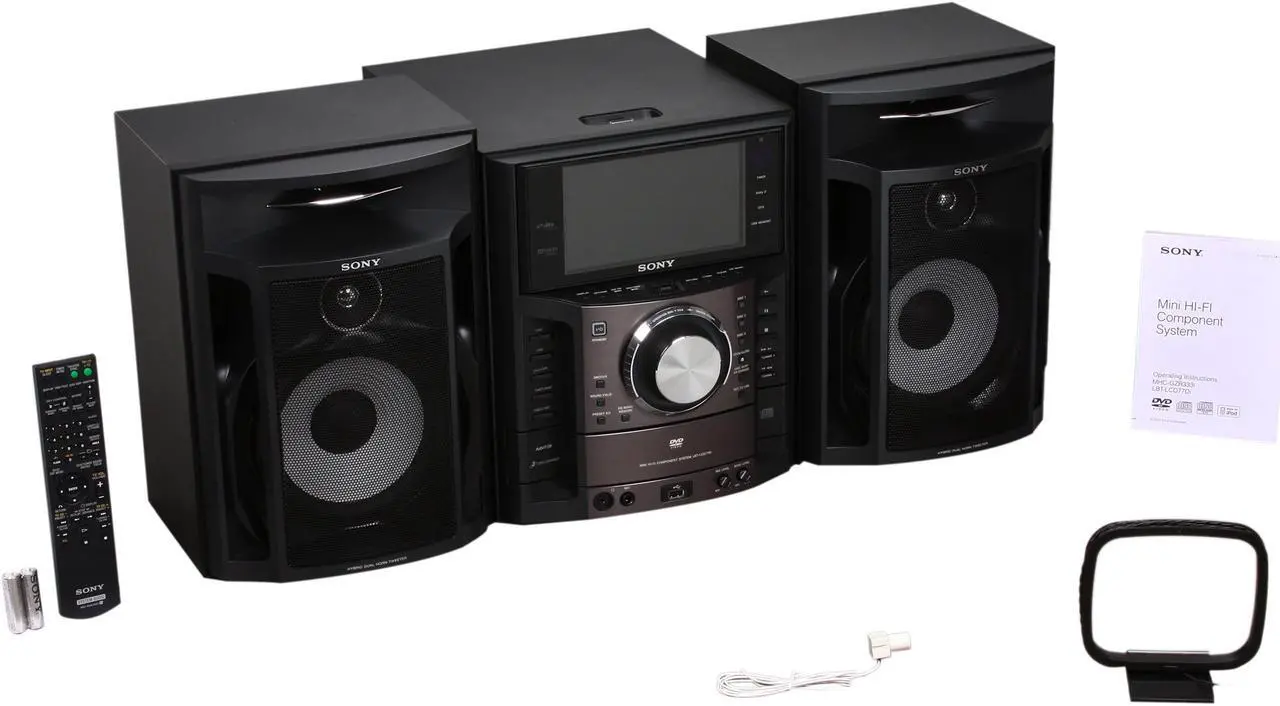 Alt view image 9 of 9 - SONY DVD/CD/Radio/MP3 Muteki Mini Hi-Fi Component System LBT-LCD77Di