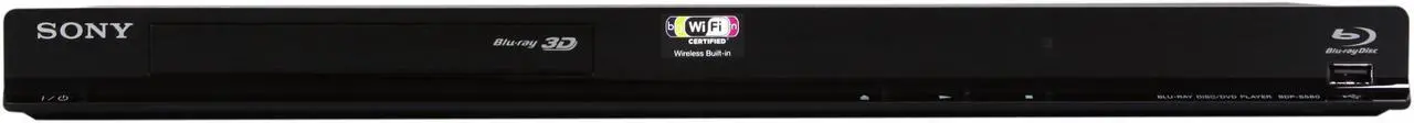 Alt view image 2 of 6 - Sony Bravia 3D WiFi Built-in Blu-ray Player BDP-S580