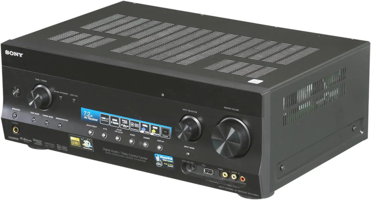 Main image of SONY STR-DH820 7.1-Channel 3D Surround Sound A/V Receiver