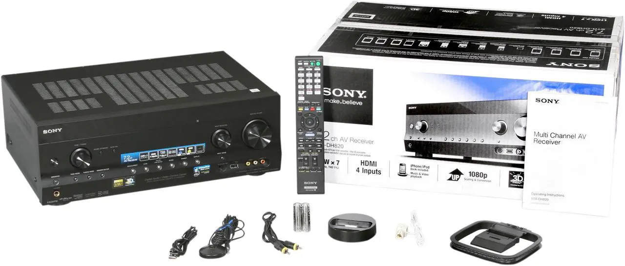 Alt view image 6 of 6 - SONY STR-DH820 7.1-Channel 3D Surround Sound A/V Receiver