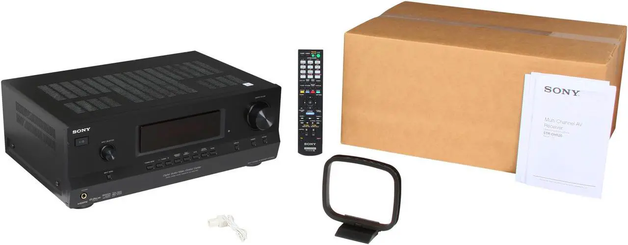 Alt view image 6 of 6 - SONY STR-DH520 7.1-Channel, 3D pass-through 6 HD inputs 4 HDMI HD Cinema Sound A/V Receiver