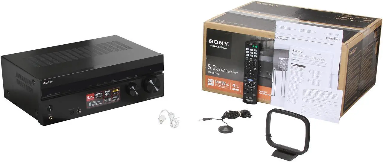 Alt view image 6 of 6 - SONY STRDH540 5.2-Channel 4K AV Receiver