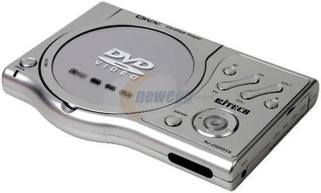 Alt view image 3 of 10 - RjTECH RJ-250PDVX Portable DIVX DVD Player