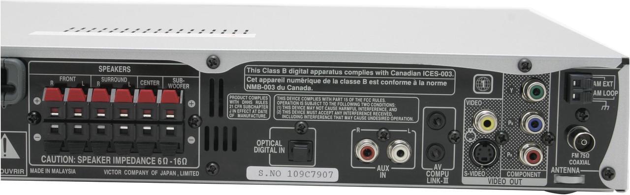 Alt view image 6 of 11 - JVC TH-S3 312W 5.1CH Home Theater Systems W/ Progressive Scan DVD Changer