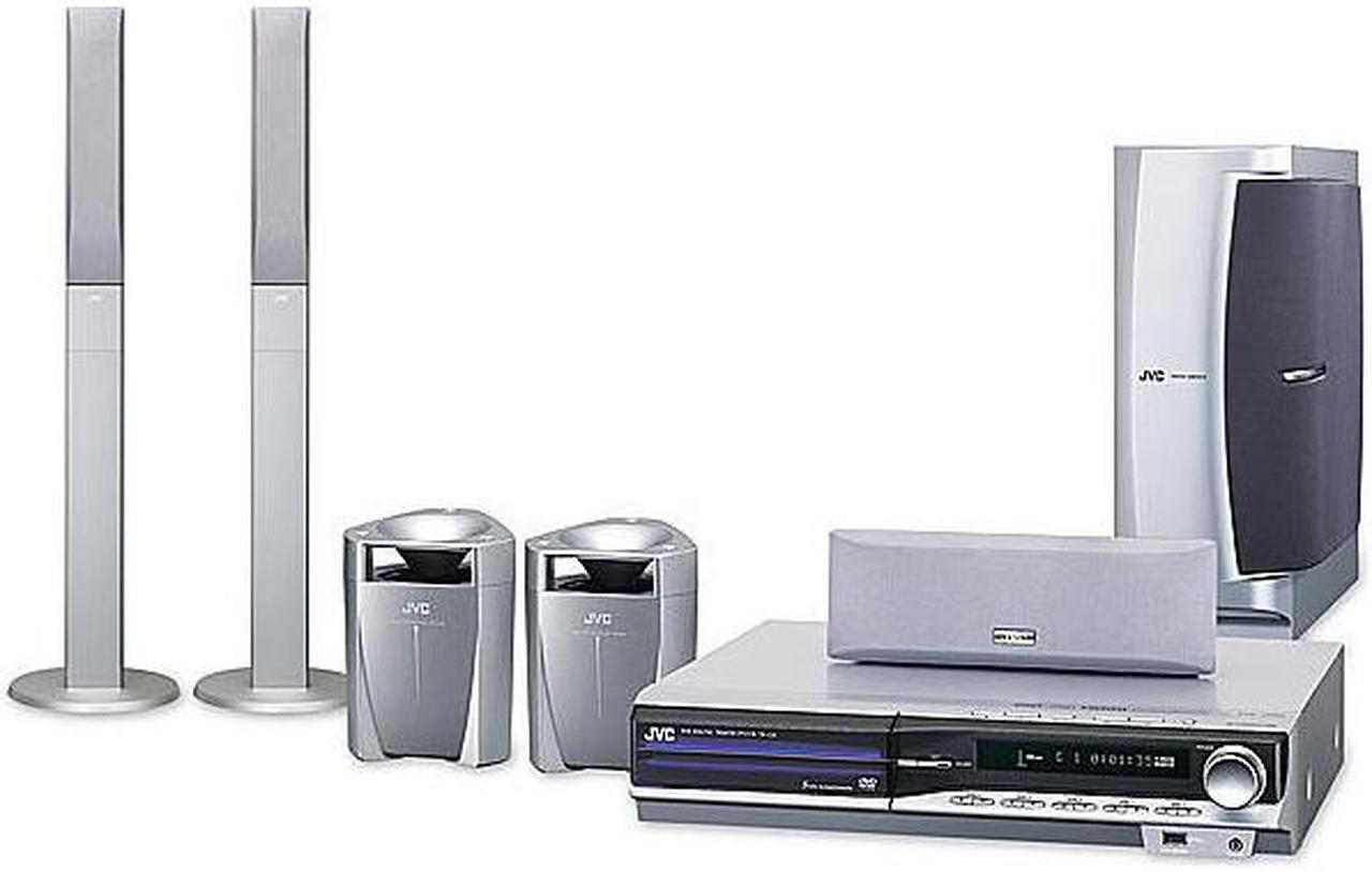 Main image of JVC THC50 5 Disc DVD Home Theater in A Box w/Reciever & USB Input