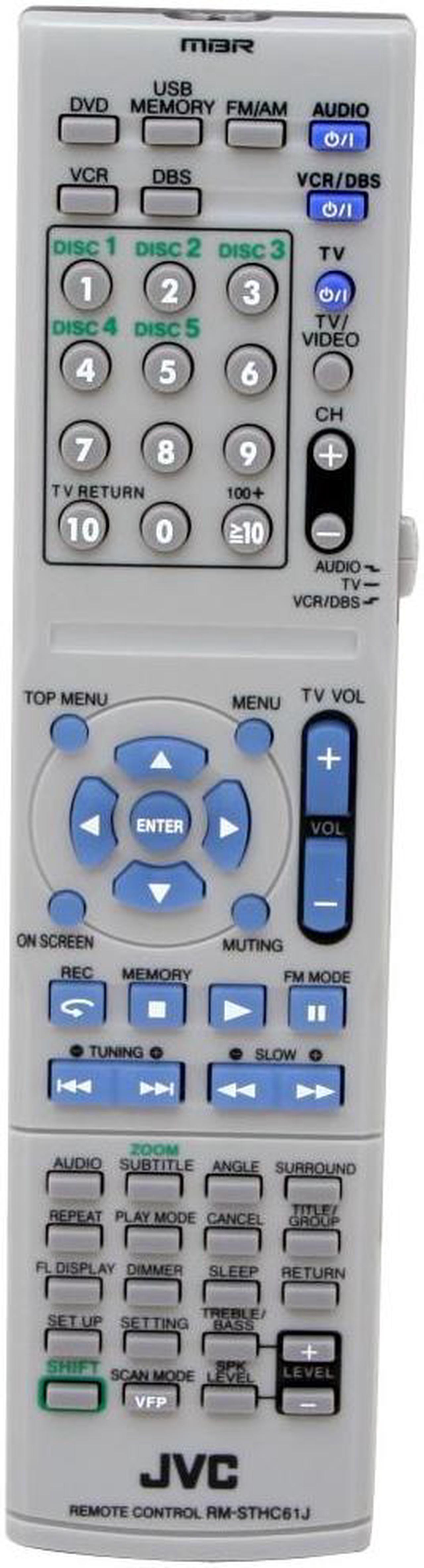 Alt view image 11 of 20 - JVC THC50 5 Disc DVD Home Theater in A Box w/Reciever & USB Input