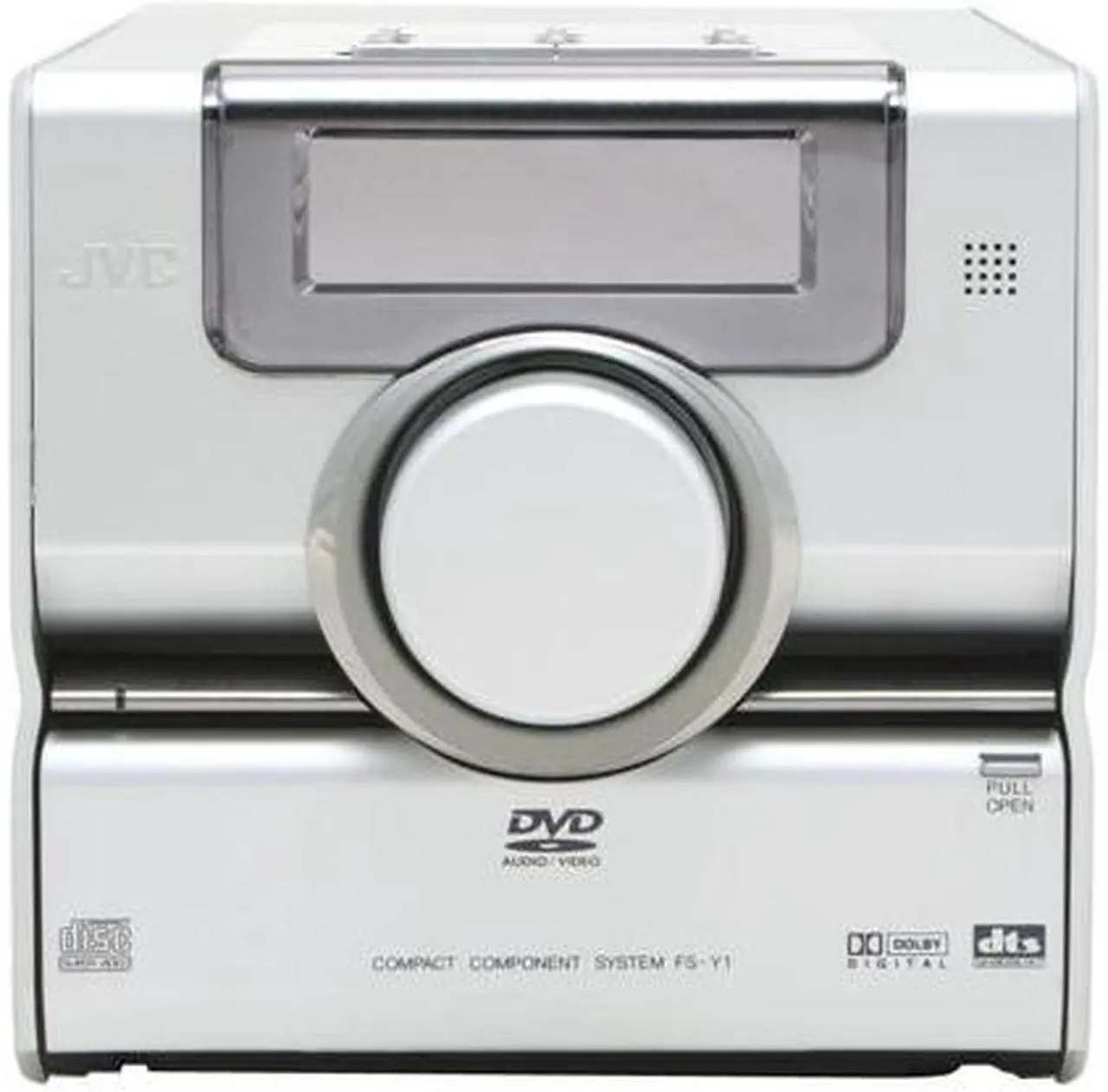 Alt view image 3 of 14 - JVC DVD/CD/MP3 1-Disc Changer Shelf System FS-Y1