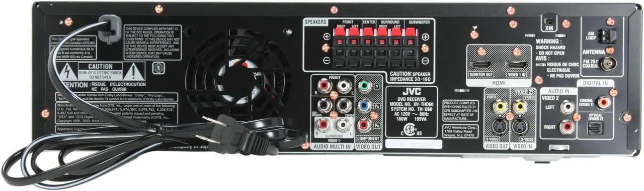 Alt view image 19 of 20 - JVC TH-D60 DVD Digital Theater System