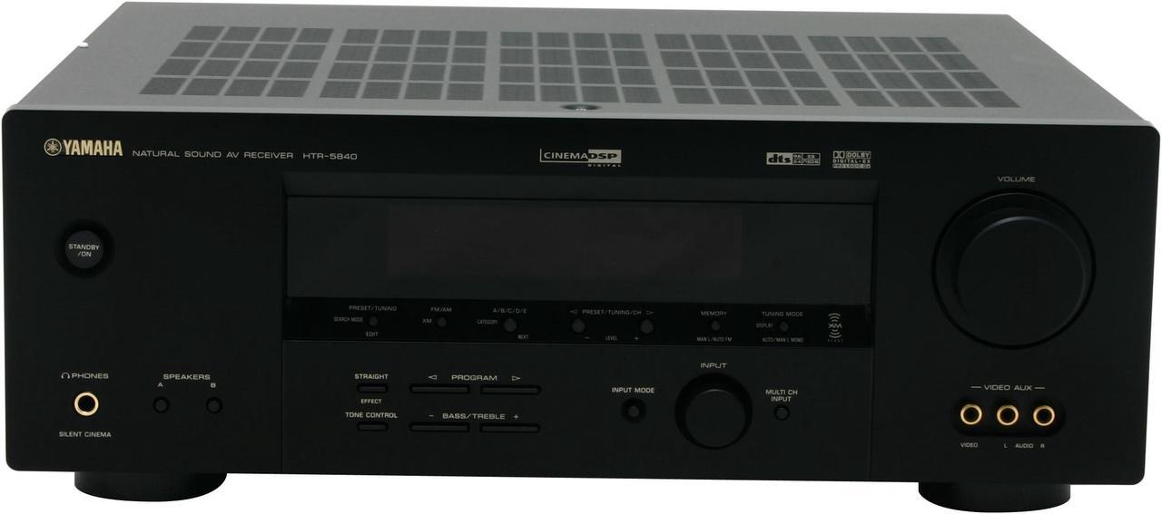 Alt view image 2 of 6 - YAMAHA HTR-5840 6.1-Channel Digital Home Theater Receiver