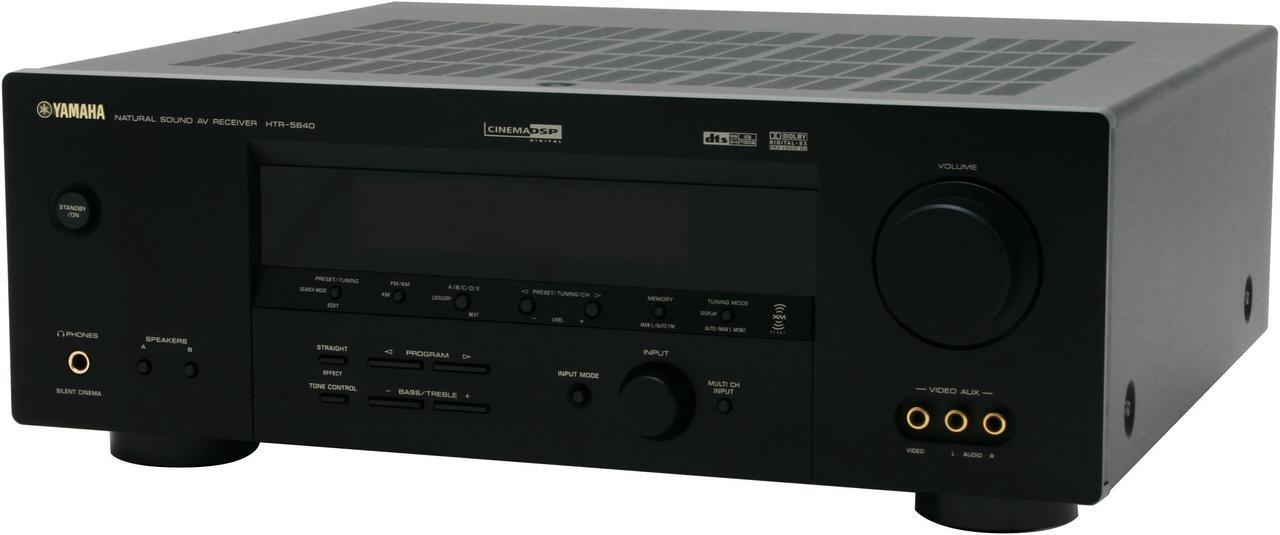 Alt view image 3 of 6 - YAMAHA HTR-5840 6.1-Channel Digital Home Theater Receiver