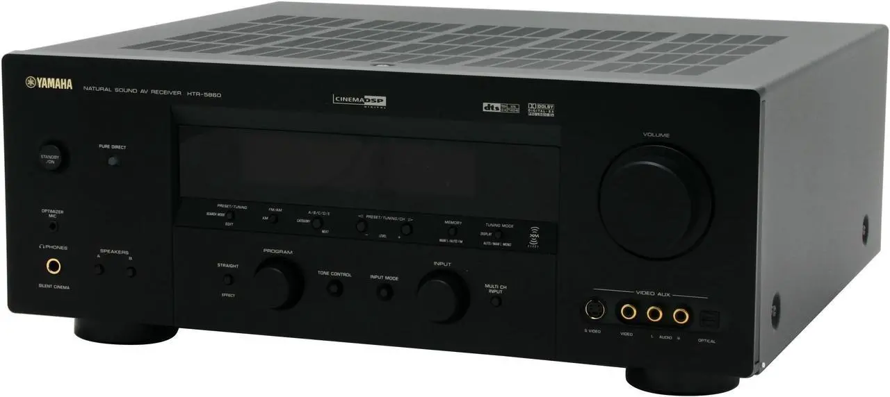 Alt view image 3 of 6 - YAMAHA HTR-5860 7.1-Channel Digital Home Theater Receiver