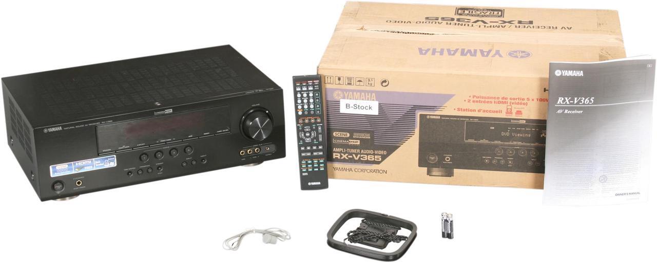 Alt view image 6 of 6 - YAMAHA RX-V365 5.1-Channel Digital Home Theater Receiver