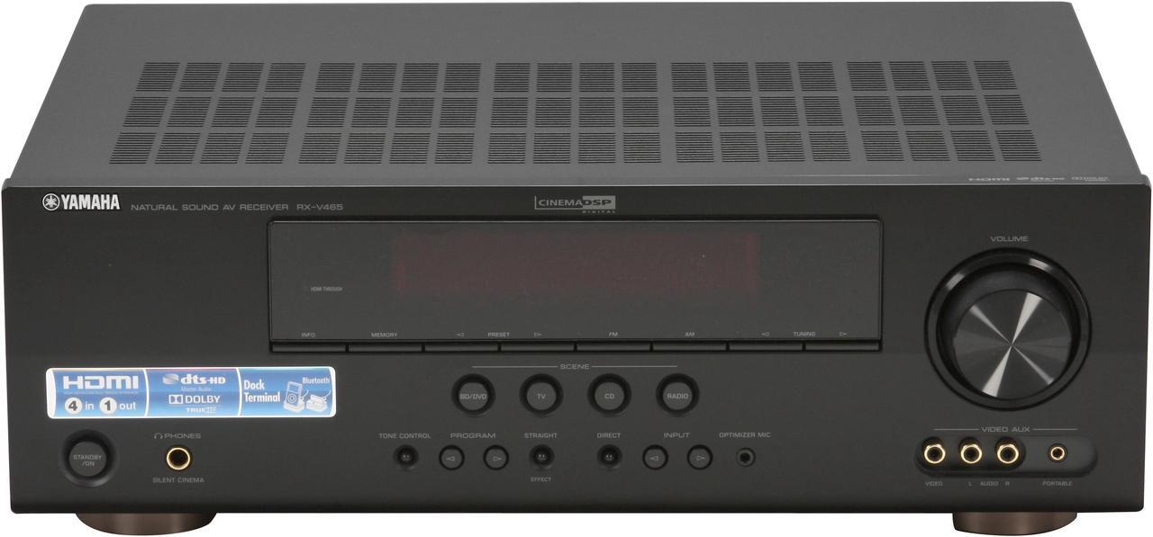 Alt view image 2 of 14 - YAMAHA RX-V465 5.1-Channel Digital Home Theater Receiver