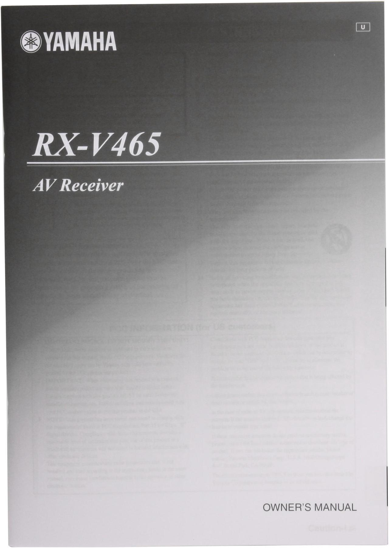 Alt view image 13 of 14 - YAMAHA RX-V465 5.1-Channel Digital Home Theater Receiver