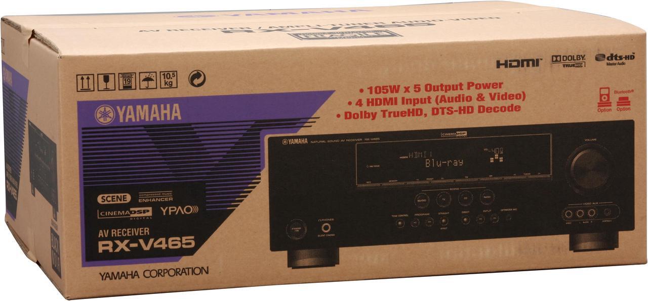 Alt view image 14 of 14 - YAMAHA RX-V465 5.1-Channel Digital Home Theater Receiver
