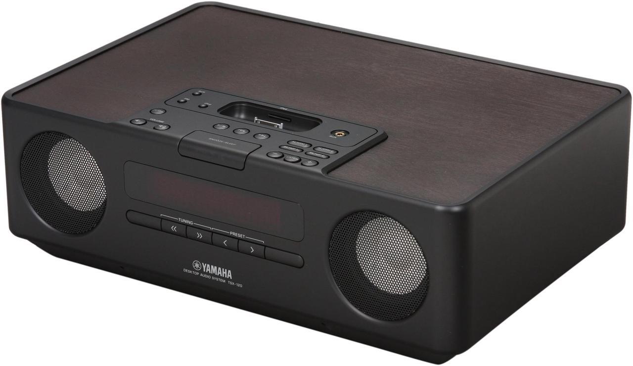 Main image of Yamaha - Desktop Audio System w/ FM Tuner + iPod dock - TSX-120 (BLACK)