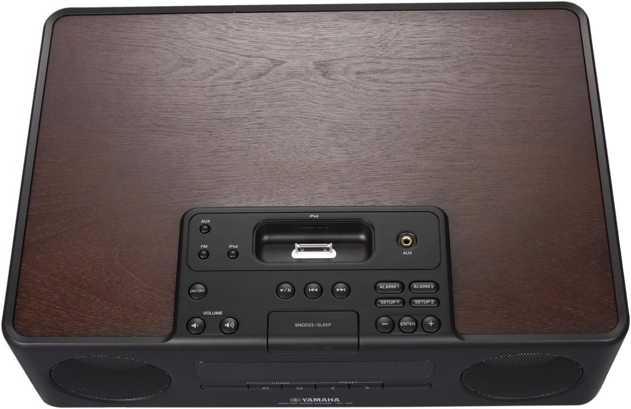 Alt view image 5 of 7 - Yamaha - Desktop Audio System w/ FM Tuner + iPod dock - TSX-120 (BLACK)