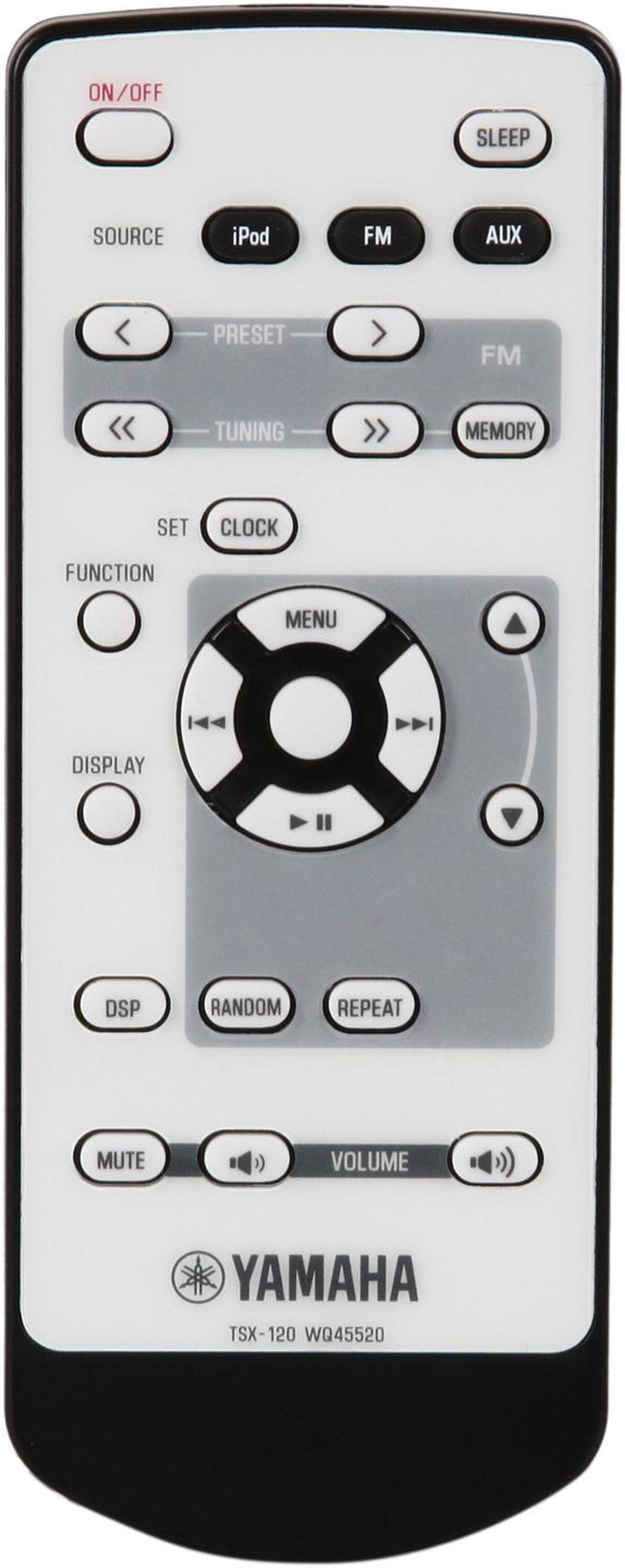 Alt view image 6 of 7 - Yamaha - Desktop Audio System w/ FM Tuner + iPod dock - TSX-120 (BLACK)