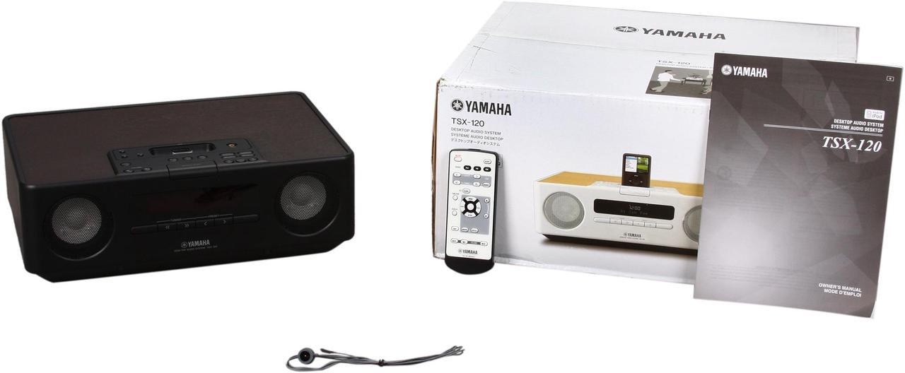 Alt view image 7 of 7 - Yamaha - Desktop Audio System w/ FM Tuner + iPod dock - TSX-120 (BLACK)