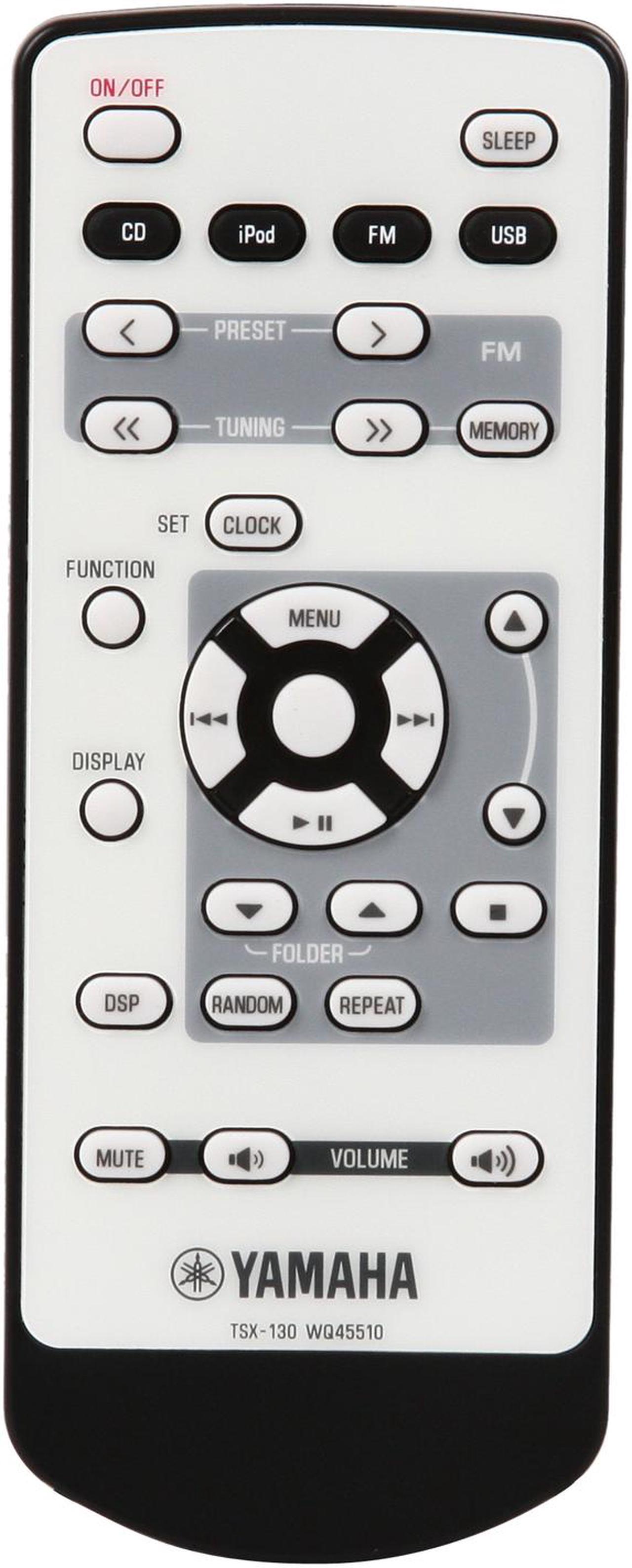 Alt view image 5 of 6 - Yamaha - Desktop Audio System w/ FM Tuner, iPod dock and CD Player - TSX130 (BLACK)