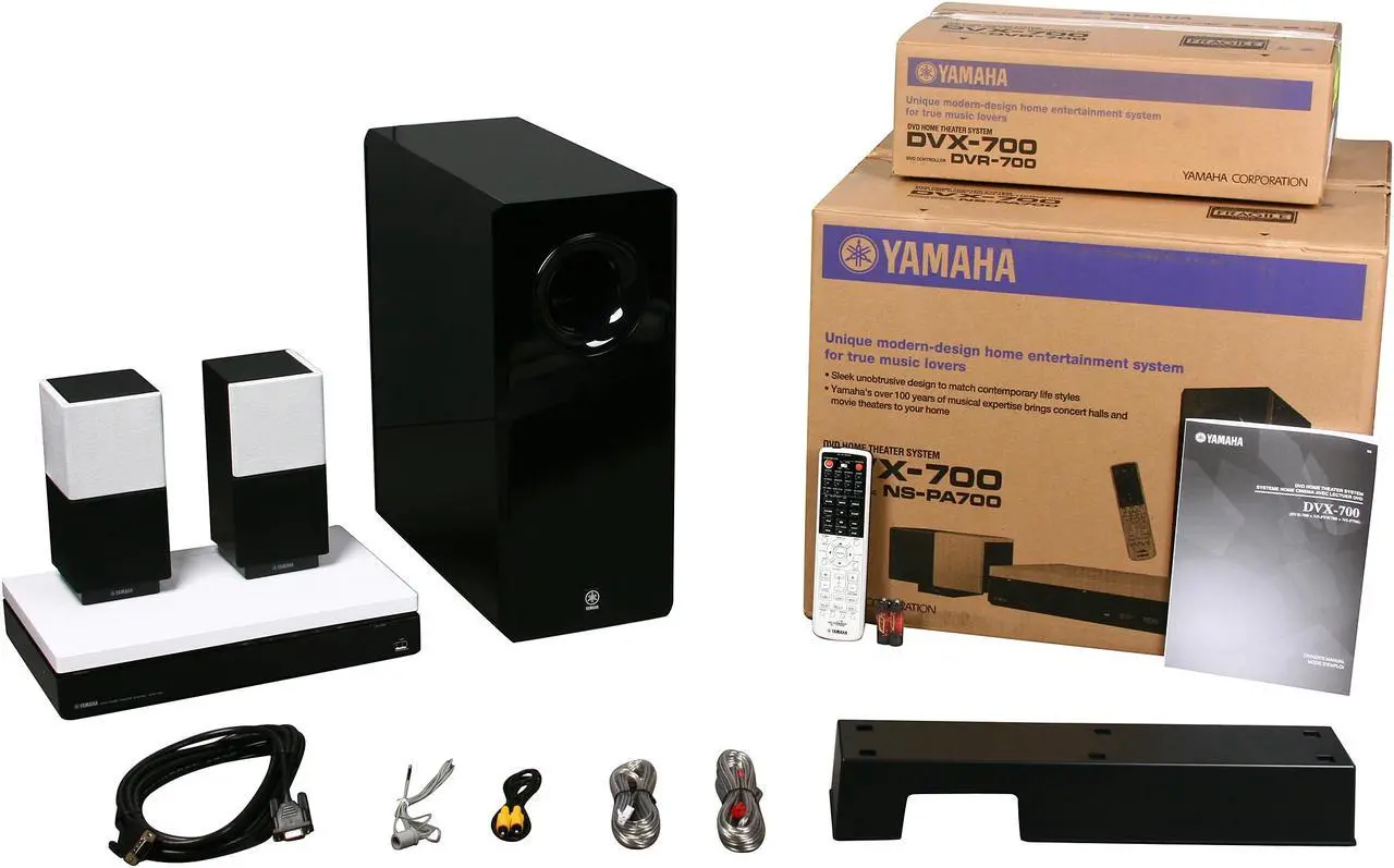 Alt view image 14 of 14 - YAMAHA DVX-700 Premium 2.1 DVD Home Theater System
