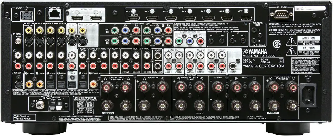 Alt view image 4 of 6 - YAMAHA RX-A3000 7.2-Channel AVENTAGE Network A/V Receiver App for iPhone or iPod Touch