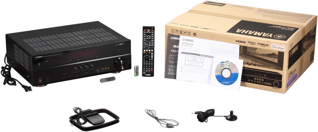 Alt view image 6 of 6 - YAMAHA RX-V571 7.1-Channel AV Receiver