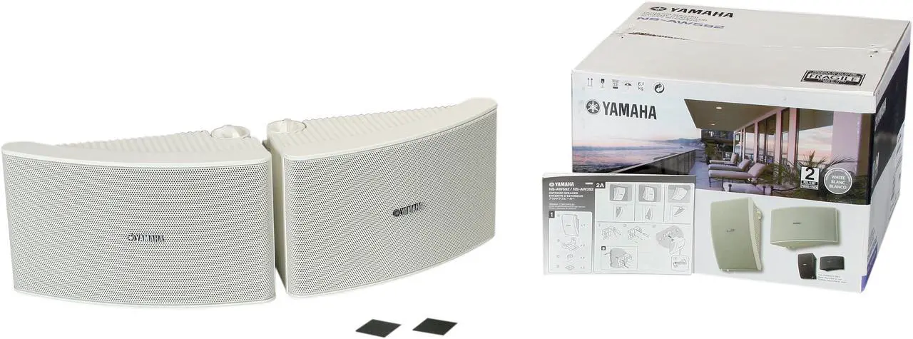 Alt view image 6 of 6 - Yamaha NS-AW592 All-Weather Speakers (White/Pair)